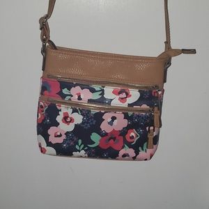 Floral crossbody purse